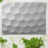 Golfbal met gepersonaliseerde tekst theedoek (Gevouwen)