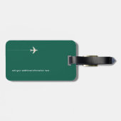 Golfbal met naam bagagelabel (Achterkant horizontaal)