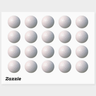 Golfbal met Putjes Ronde Sticker
