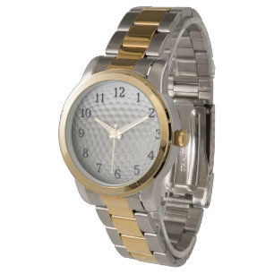 Golfbal met zwarte getallen Sport Horloge
