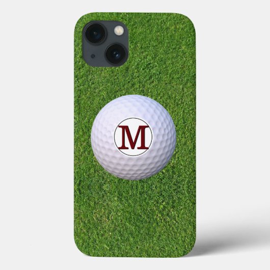Golfbal Monogram Greens Gras Golfer Case-Mate iPhone Case (Achterkant)