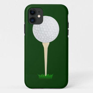 Golfbal op een T-shirt iPhone 11 Hoesje