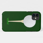 Golfbal op een T-shirt Case-Mate iPhone Case (Achterkant (horizontaal))