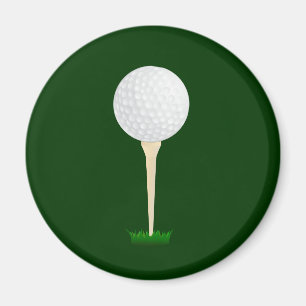 Golfbal op een T-shirt Magneet