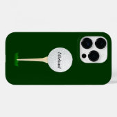 Golfbal op een T-shirt SJABLOON Case-Mate iPhone Case (Achterkant (horizontaal))