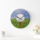 golfbal op rood t-shirt grote klok (Huis)