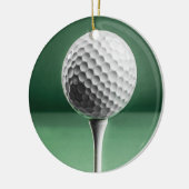 Golfbal op T-shirt keramische decoratie (Links)