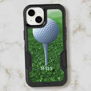 Golfbal op T-shirt Moderne Golfermonogrammen