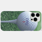 Golfbal op T-shirt Monogram Moderne Golfer Telefoo Case-Mate iPhone Case (Achterkant (horizontaal))