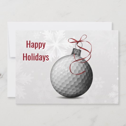 golfbal ornament Holiday Greeting Kaarten (Voorkant)