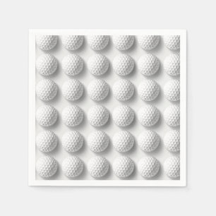 Golfbal overal servet
