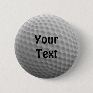 Golfbal past Persoonlijke de Kleur van de Doopvont Ronde Button 5,7 Cm