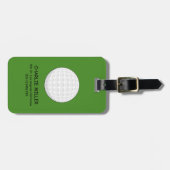 Golfbal personaliseren bagagelabel (Voorkant horizontaal)