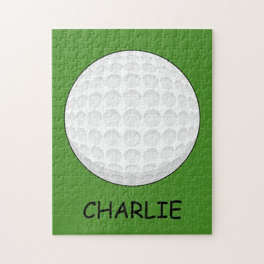 Golfbal personaliseren legpuzzel (Verticaal)