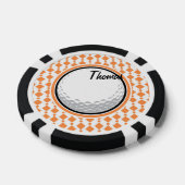 golfbal pokerchips (Enkel)