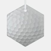 Golfbal Putjes Glas Ornament (Voorkant)