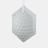 Golfbal Putjes Glas Ornament (Voorkant links)