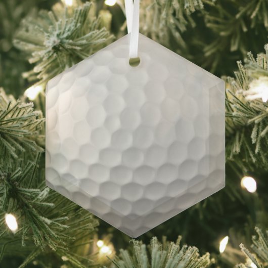 Golfbal Putjes Glas Ornament (Insitu)