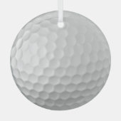 Golfbal Putjes Glas Ornament (Voorkant)