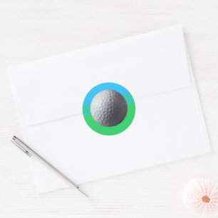 Golfbal rond kleine stickers