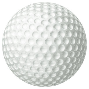 golfbal ronde sticker