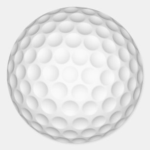 golfbal ronde sticker