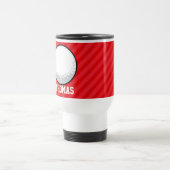 Golfbal; Scarlet Red Stripes Reisbeker (Center)