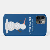 Golfbal Sneeuwman Case-Mate iPhone Case (Achterkant (horizontaal))
