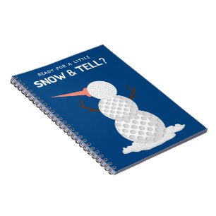 Golfbal Sneeuwman Notitieboek