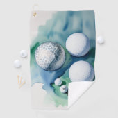 Golfbal spatten golfhanddoek (Insitu)