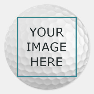 Golfbal Sticker - Met Logo