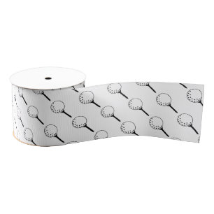 Golfbal Tee-patroon Klassiek Tijdloos Golfplezier Grosgrain Lint