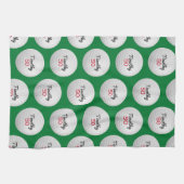 Golfbal Verjaardagsfeestje - 50ste of ander jaar Theedoek (Horizontaal)