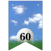 Golfbal voor 60e verjaardag Bunting Flags Vlaggetjes (Tweede vlag)