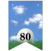 Golfbal voor 80e verjaardag Bunting Flags Vlaggetjes (Derde vlag)
