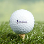 Golfbal - Wit w Kleur Logo Golfballen (Insitu Shirt)