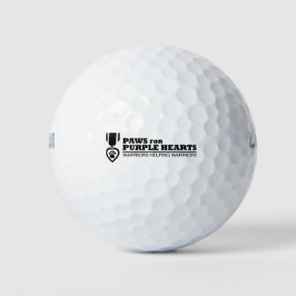 Golfbal - Wit w Zwarte Logo Golfballen