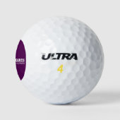 Golfbal - Witte Logo op Paarse Golfballen (Logo)
