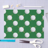 Golfballen en T - shirts op groen Tissuepapier (Craft)