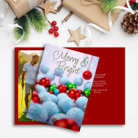 Golfballen & glanzende Ornamenten · Familie Foto R