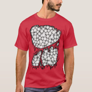 Golfballen Inside Sport Halloween Golfer Kostuum T-shirt