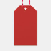 Golfballen met kerstmutsen zijn op groen cadeaulabel (Achterkant)