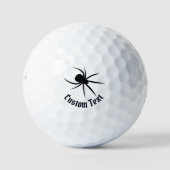 Golfballen met Spinnen Silhouet (Voorkant)