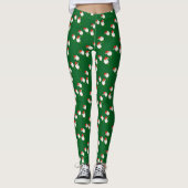 Golfballen met T - shirts dragen kerstmutsen Leggings (Voorkant)