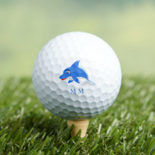 Golfballen Monogrammed Dolphin Design