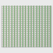 Golfballen op Tee Sage Tan en Wit Cadeaupapier (Vlak)