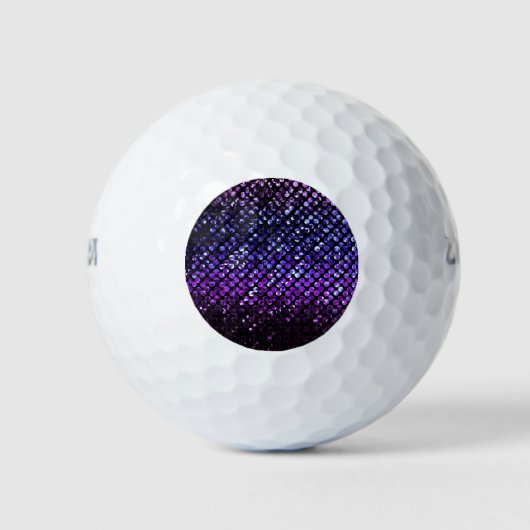 Golfballen Paarse Crystal Bling Strass (Voorkant)