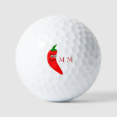 Golfballen Red Chili Pepper Design (Voorkant)
