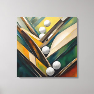Golfballen schilderen - Canvas Art Print