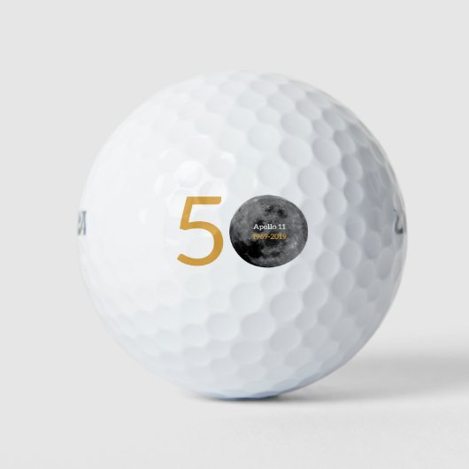 Golfballen voor het Apollo 11 50e Jubileum. (Voorkant)